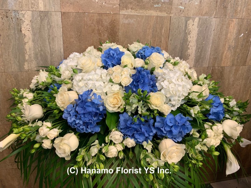 SYMP0730 Casket Spray Arrangement Premium colour theme